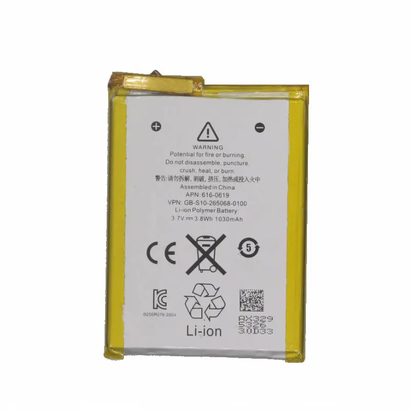 10pcs /lot 1030mAh A1421 Polymer Battery For iPod Touch 5th 5 5g Generation 616-0621 616-0619 LIS1495APPCC Batteries - купить по