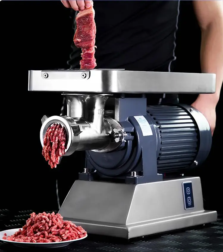 Billig RY-12 Edelstahl Desktop Multi-funktion Elektrische Fleischwolf, Kommerziellen High-power Fleisch Mixer, Gefrorene Fleisch Leicht Hackfleisch