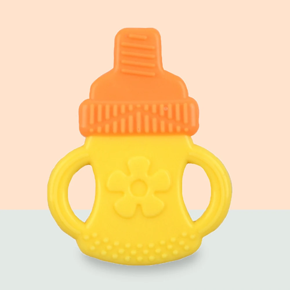 

Soft Silicone Fruit Teether Toddlers Baby Teething Toy Holder Teether chupetes feeding nipple Baby accessories