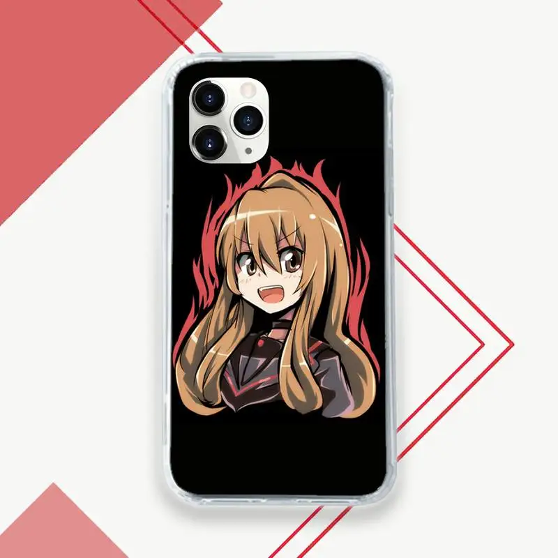 

Toradora Taiga aisaka Phone Case Transparent for iPhone 11 12 mini pro XS MAX 8 7 6 6S Plus X 5S SE 2020 XR