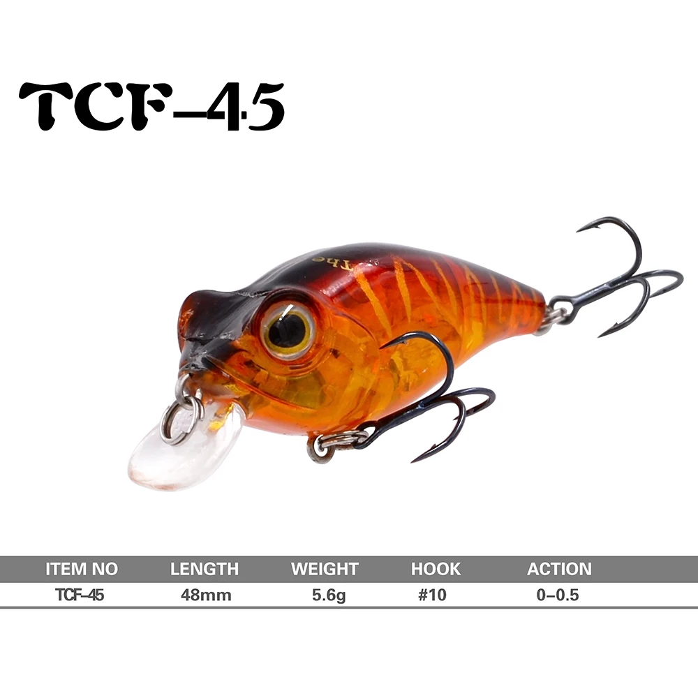 5 шт./компл. TheTime TCF45 crankbaits приманка плавающий воблер искусственная рыболовные