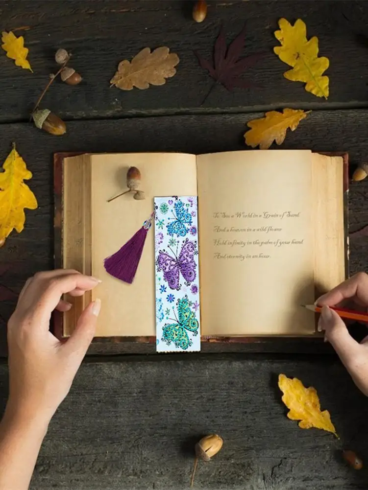 Набор для изготовления кожаных закладок с алмазной росписью инструмент