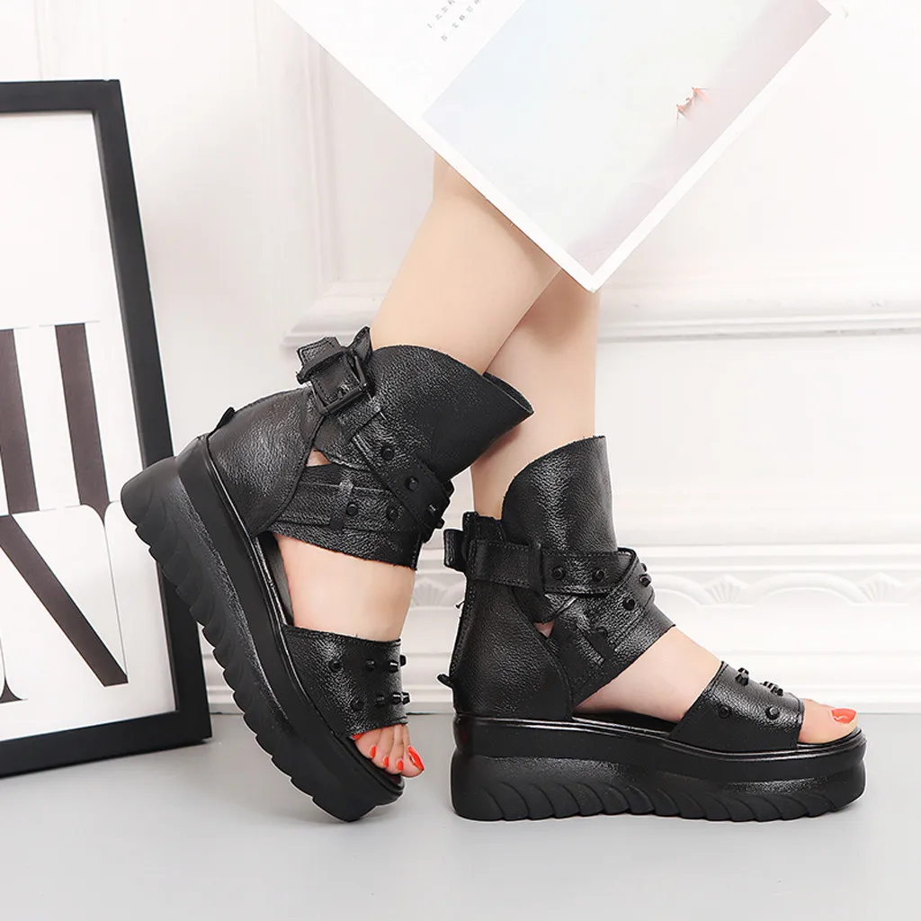 Новинка женские летние римские сандалии гладиаторы с открытым носком модные