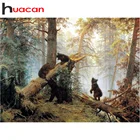 3D Алмазная вышивка Природа Пейзаж Дерева Медведь горный хрусталь вышивки крестом поделки алмазами Вышивка Алмазная мозаика Украшения дома