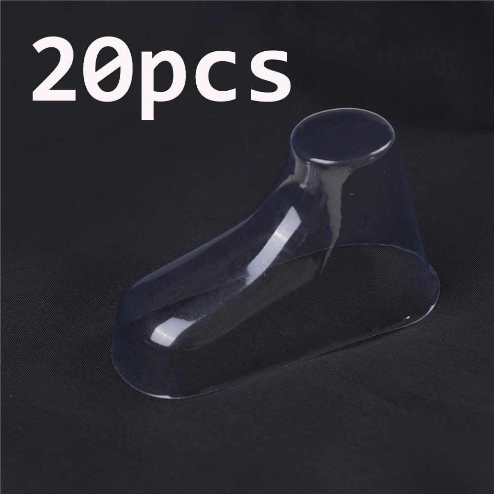 20Pcs Clear Plastic Baby Feet Display Baby Booties Shoes Socks Showcase Feet Display Half Boots Shoes Transparent PVC About 9cm