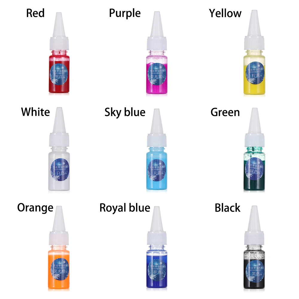 Высококонцентрированная Снежинка из смолы 10 мл пигмент УФ отверждаемая