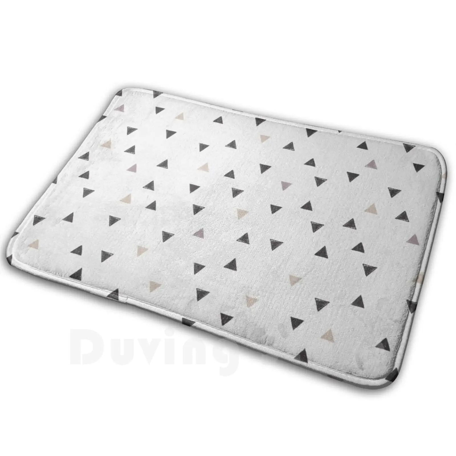 

Down Up / Scandi White / Warm Grey / Flax / Lavender Carpet Mat Rug Cushion Soft Pattern Abstract Shapes Geometric