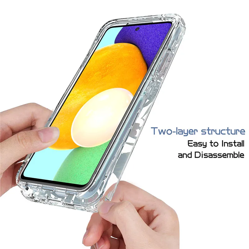 Силиконовый прозрачный чехол для телефона Samsung A32 A42 A52 A72 A21 A01 A11 A20 A30 A50 A10E A12 A02S S20 S21