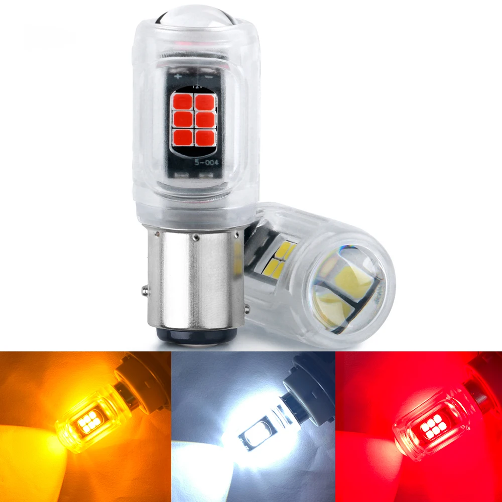 

2x Signal Lamp P21w Led Ba15s 1156 Py21w Bau15s Bulb 2835SMD Canbus 1157 Led Bay15d P21/5w DRL Turn Brake Backup Light 12V