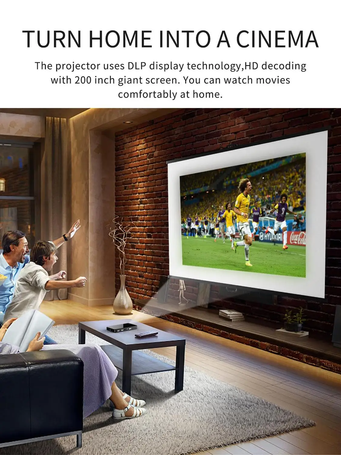 Проектор X2 HD для телефона AC3 Android Wi Fi DLP умный проектор Bluetooth встроенный