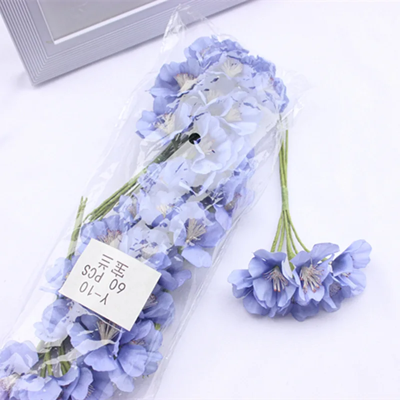 60 шт. искусственный цветок мини-цветок ромашки букет свадьба ручная работа