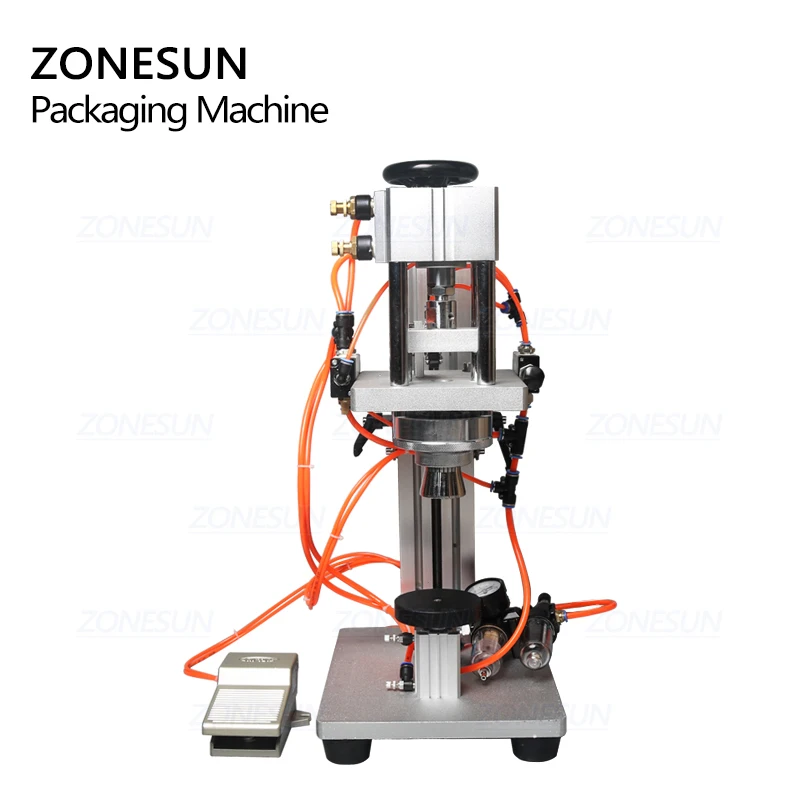 ZONESUN гофрировочная машина для духов крышка металлической крышки пресс