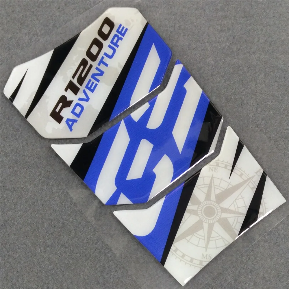 Белый и синий мотоцикл высокого качества для BMW R1200GS R1200 GS Танк Pad 3D стикер