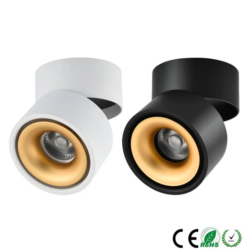 $14.45 2021 New Style Dimmable Surface Mounted Rotating LED Ceiling Downlight 20W 18W 15W 12W 10W7W Epistar LED Spot Light Ceiling Lamp