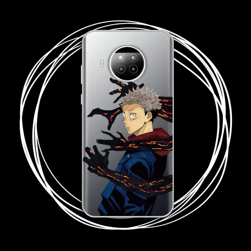 

Anime Cartoon Jujutsu Kaisen Phone Case Transparent for Xiaomi Redmi note 10 t 8 9 pro lite 11