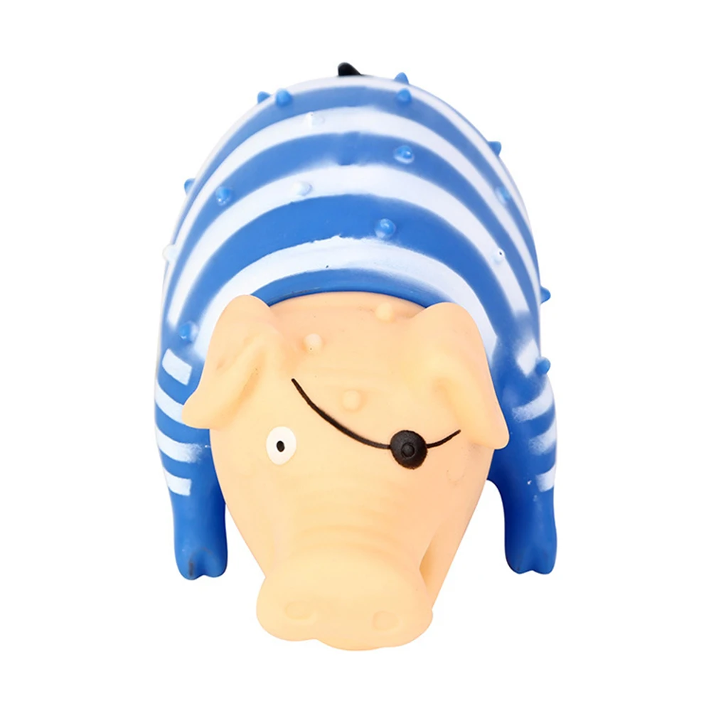 Новые милые 22 см игрушки собаки розовый кричащий резиновая свинка для домашних