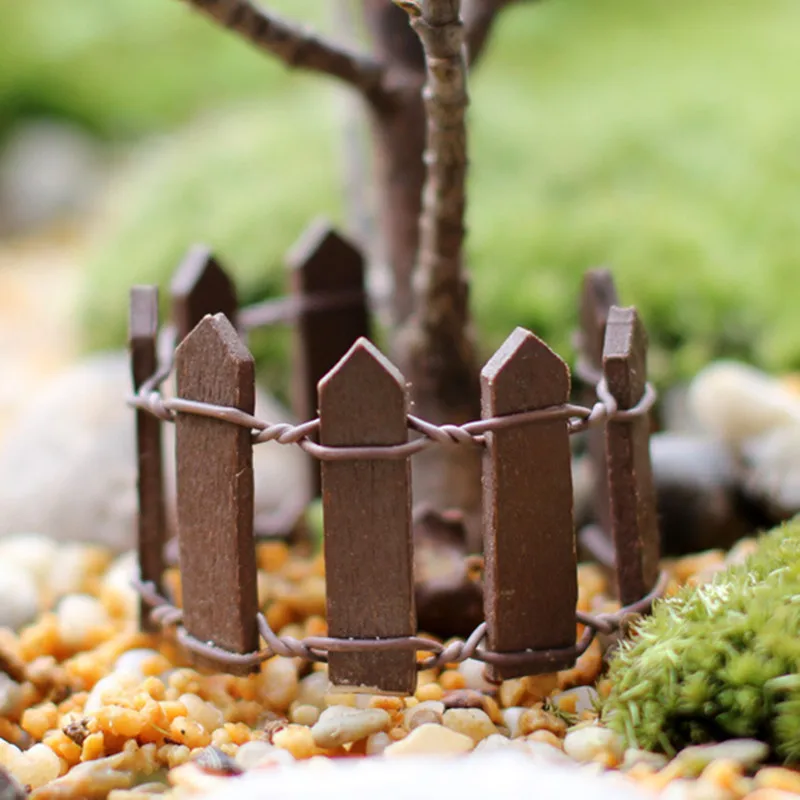 2 шт./лот деревянный белый мини-забор небольшие украшения деревенские Свадебные