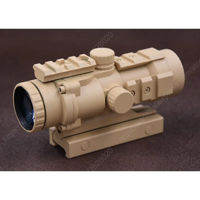 Тактический винтовочный прицел 4x32 с трехсторонней направляющей Пикатинни