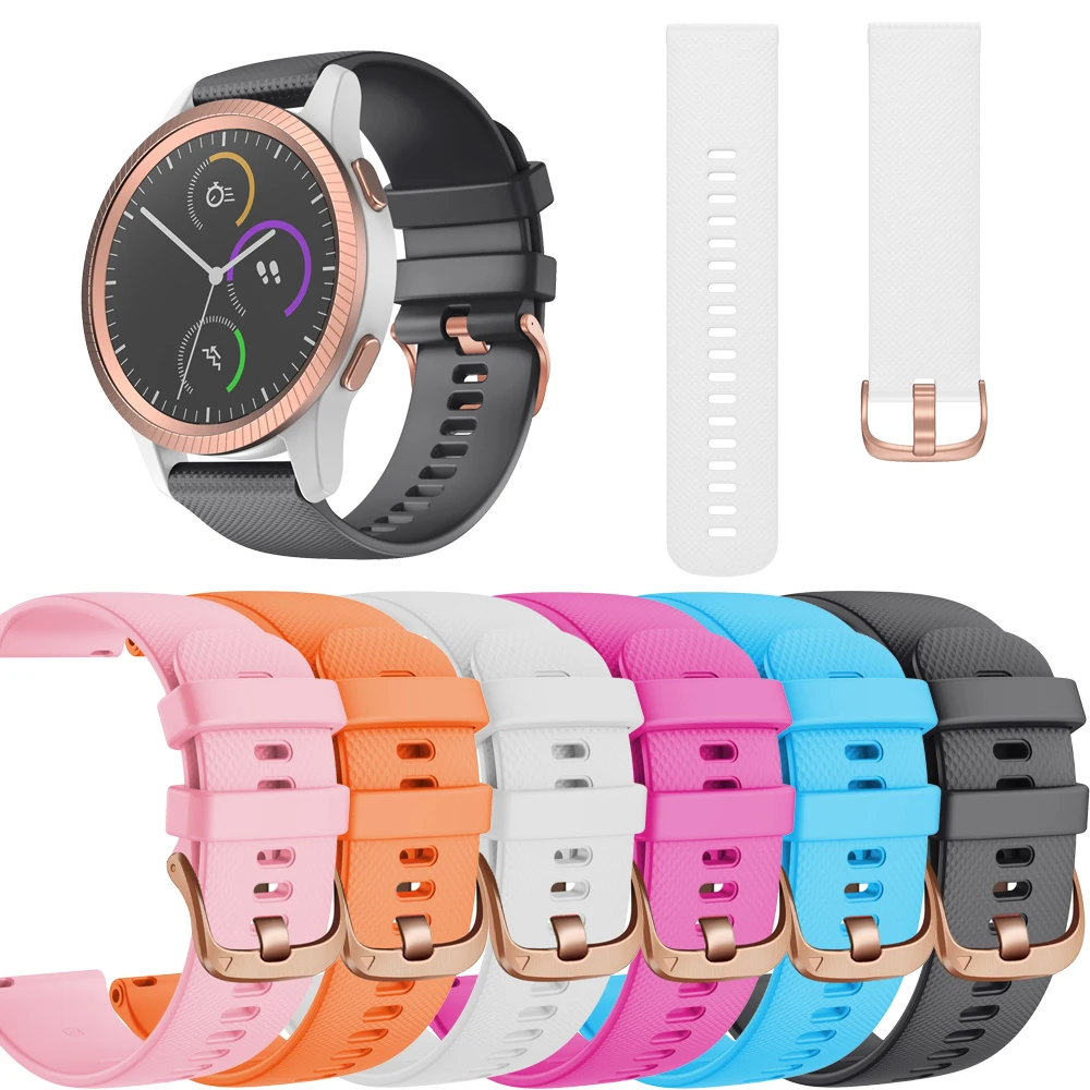 Ремешок силиконовый для смарт часов garmin Vivomove 3S/4S/HR/3t|Смарт-аксессуары| |