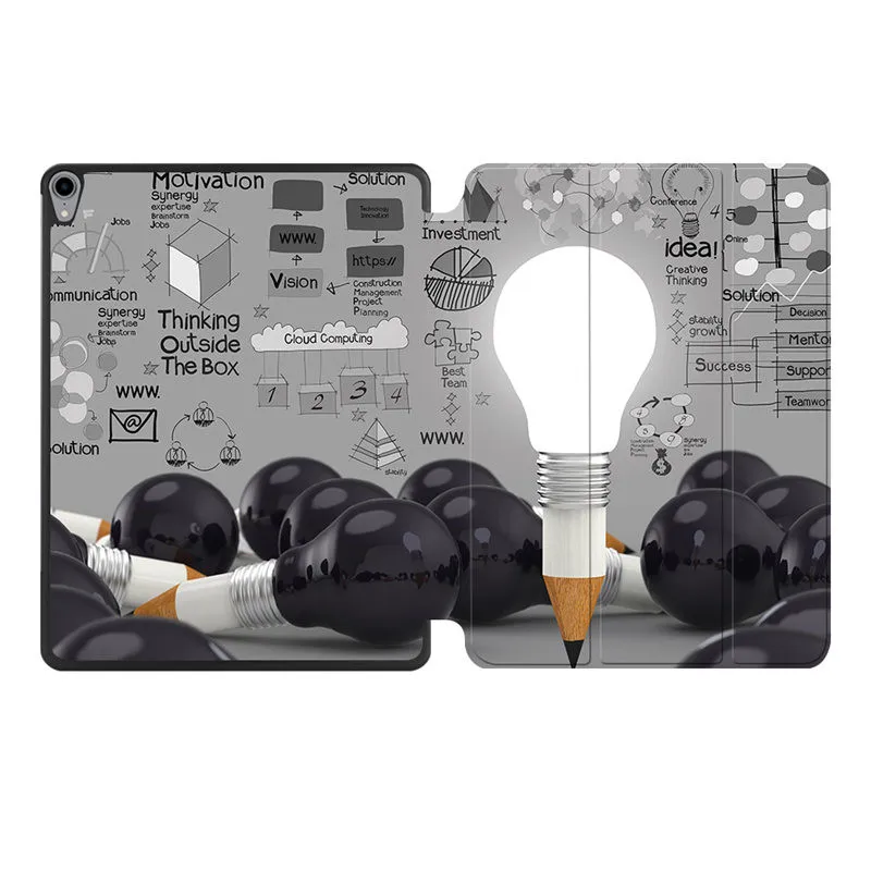 IP20 Чехол MTT для iPad Pro 12,9 дюйма 3rd Gen из искусственной кожи, чехол-подставка с мультяшным граффити, Магнитный смарт-чехол с беспроводной зарядкой - Цвет: IP20
