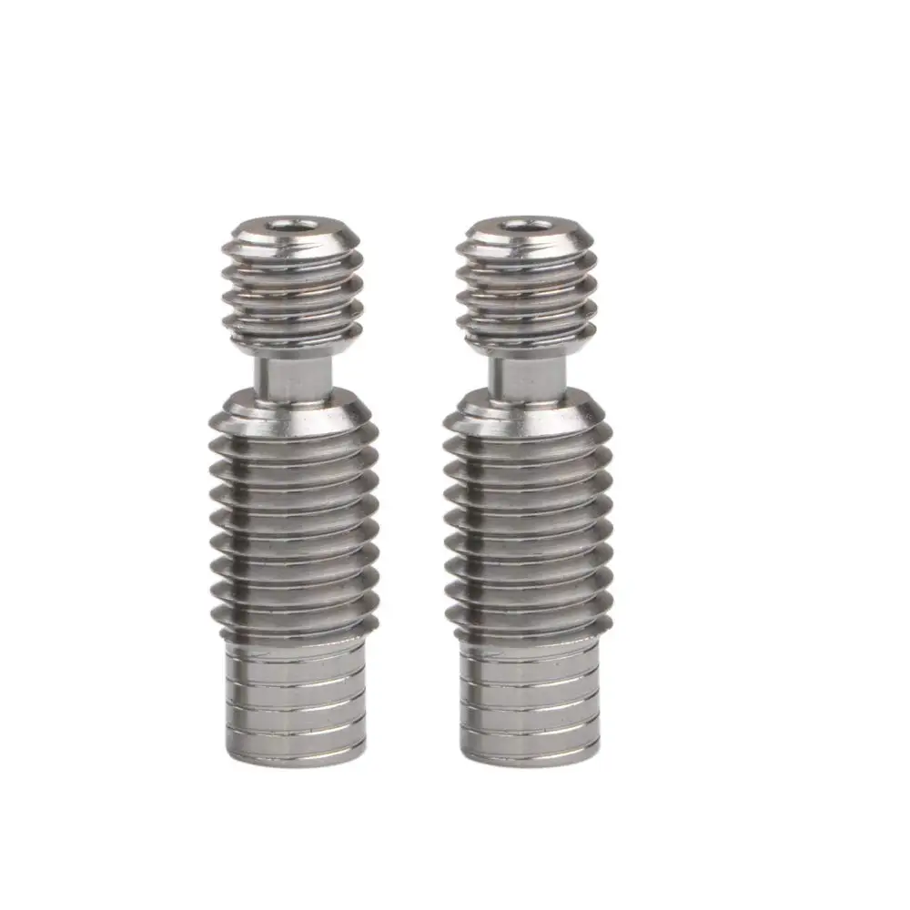 2pcs high quality titanium alloy Super smooth V6 heat break TC4 Thermal Barrel Feeding Tube M7 for 1.75MM V6 HOTEND heater block 2pcs high quality titanium alloy Super smooth V6 heat break TC4 Thermal Barrel Feeding Tube M7 for 1.75MM V6 HOTEND heater block