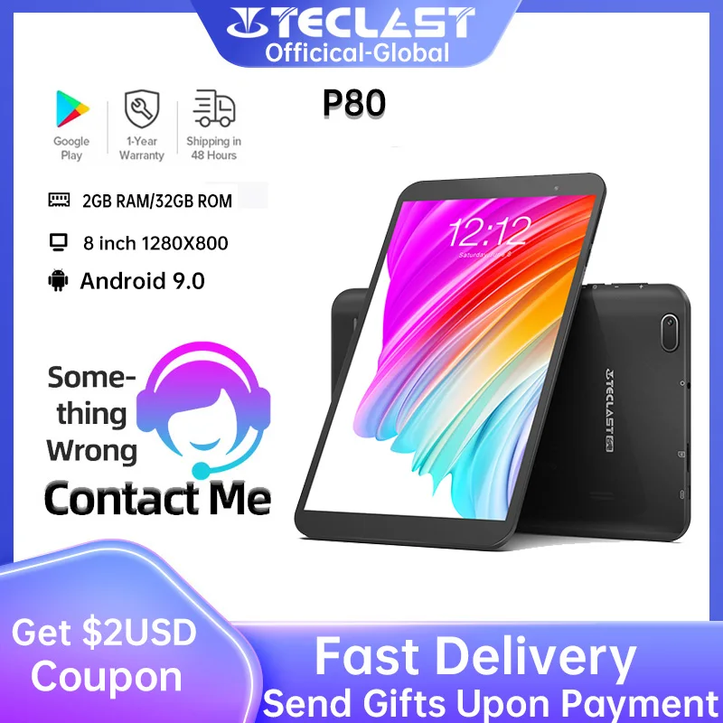 

Teclast P80 планшет, экран 8 дюймов, 2 ГБ + 32 ГБ, Android 5,0