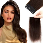 Мини-заколка Mrshair для наращивания волос, короткие волосы для придания объема сверхусбоку, 10-30 см, натуральные волосы нереми