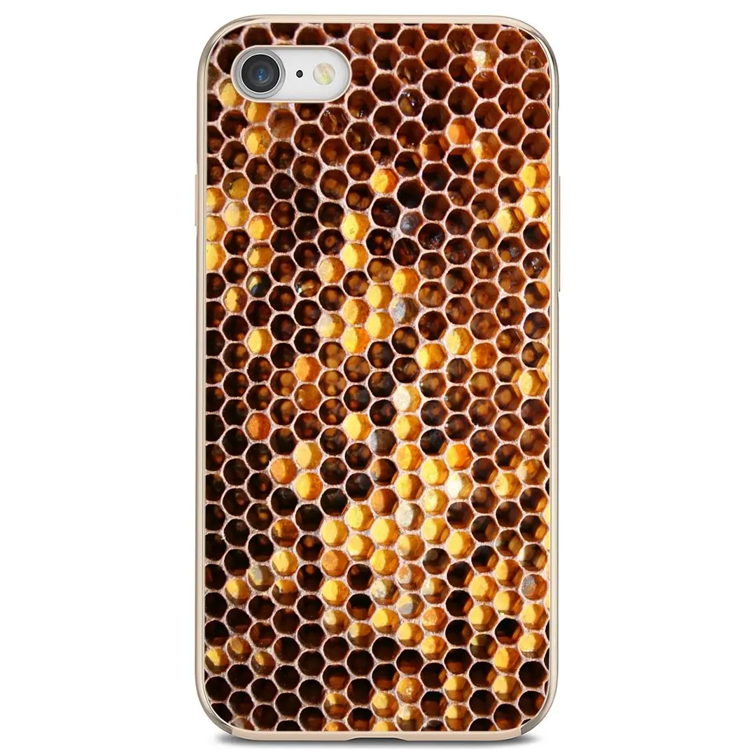 Мягкие чехлы для iPod Touch iPhone 10 11 12 Pro 4S SE 5C 6 6S 7 8 X XR XS Plus Max 2020 Golden-honeycomb-honey-bee | Мобильные