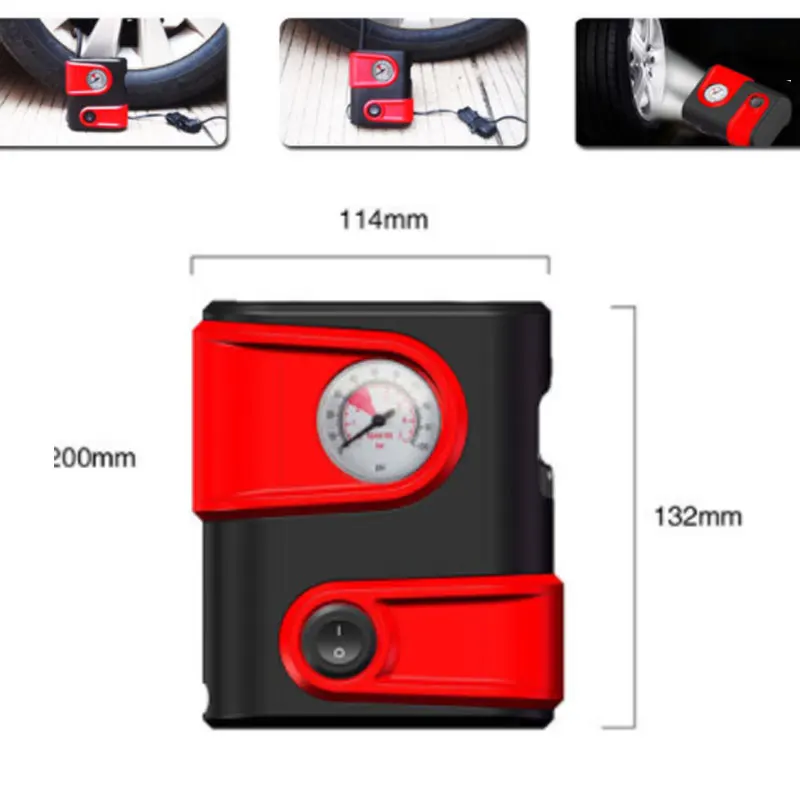 

DC 12V 100PSI Car Air Compressor Inflatable Pump Outlet Compact Portable Auto Tire Pump Inflator For Car Bicycles Motorcycles