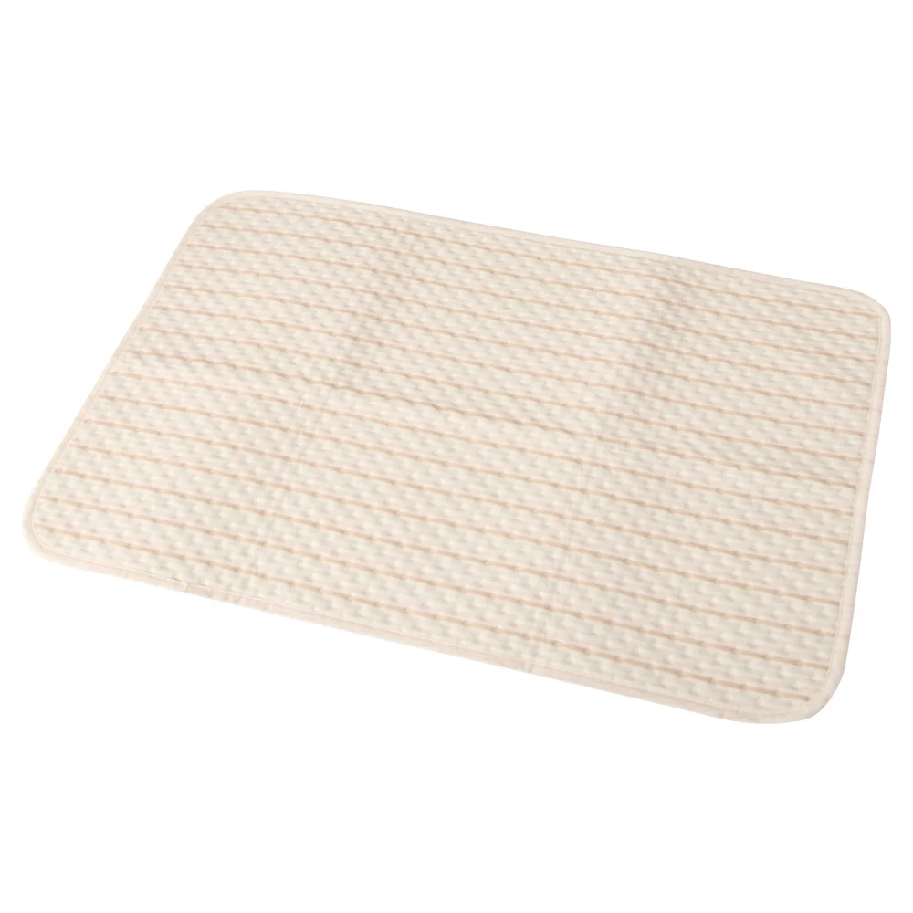 

1pc Infant Piss Mat Breathable Urine Changing Pad Cotton Bed Pad (Beige)