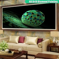 5d diy large size ab diamond painting geometric sphere full squareround mosaic embroidery abstract art cross stitch home decor