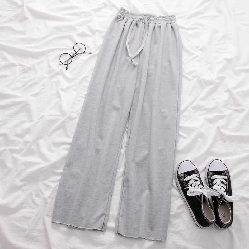 

Autumn Winter Pants Loose Elastic Waist Mopping Pants Women Clothing 2020 Fashion New Wide-leg Casual Pants Cargo Pants Women