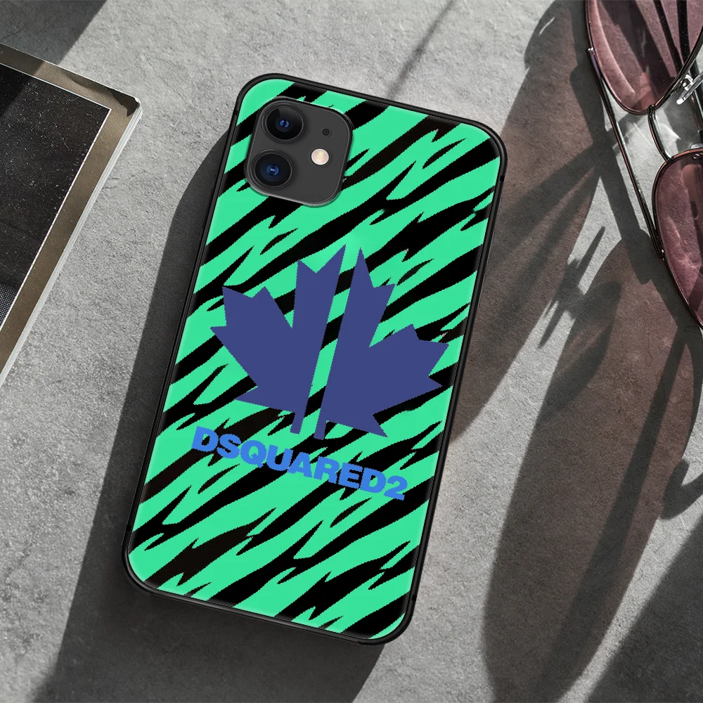 

DSQ2 D2 Fashion Trend brand Phone Case Cover Hull For iphone 5 5s se 2020 6 6s 7 8 12 mini plus X XS XR 11 PRO MAX black