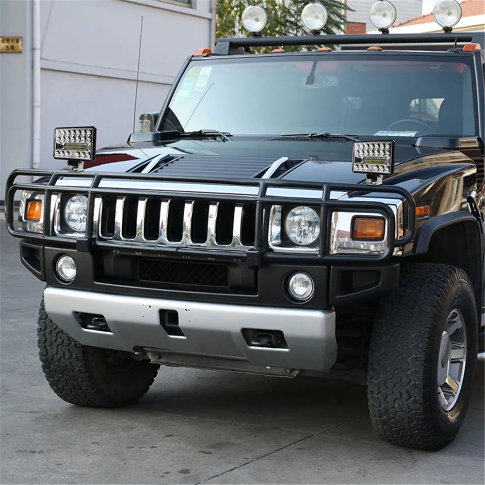 

60WExternal High-brightness LED Headlights Square Auxiliary Light 20 Lamp Beads for 12-80V Vehicles