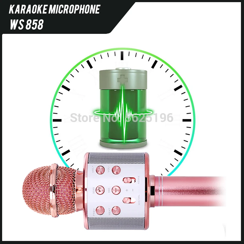 Engot Bluetooth Karaoke Microphone Wirless Mic USB With Speaker Music Player Sound Recorder For Home KTV | Электроника