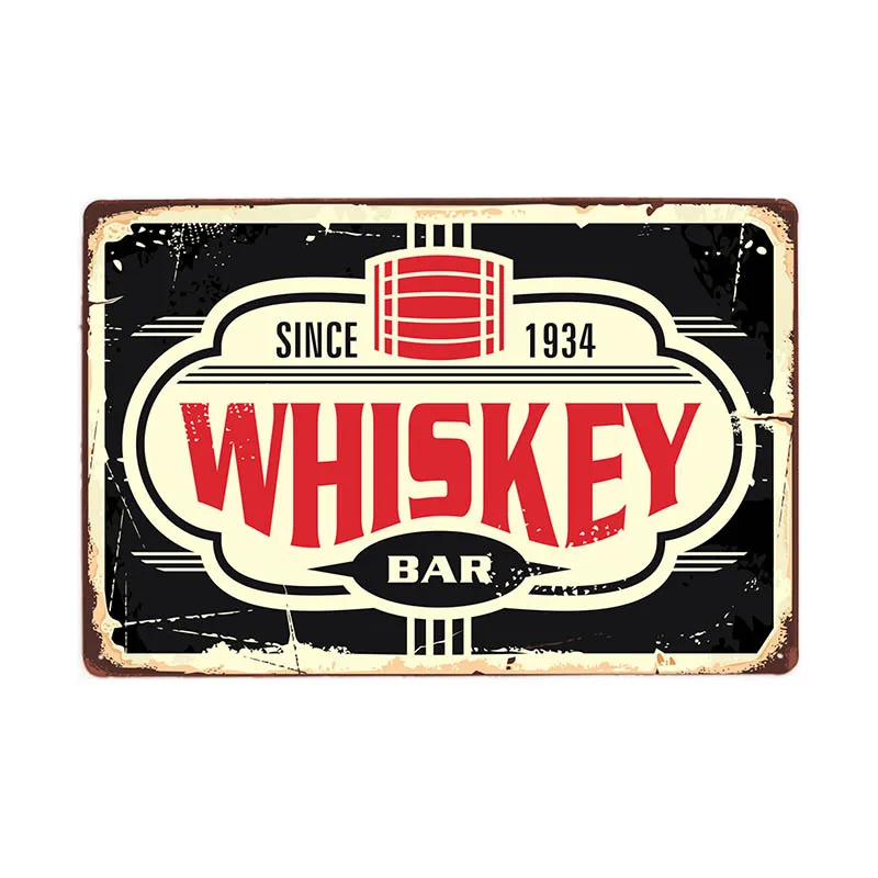 Винтажный металлический жестяной плакат с ромом винтажные металлические знаки