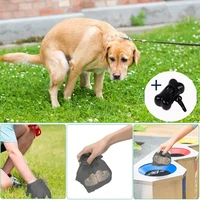 12 roll 180pcs degradable pet waste poop bags clean pick up dog accessories outdoor carrier bags home travel cleaning bag
