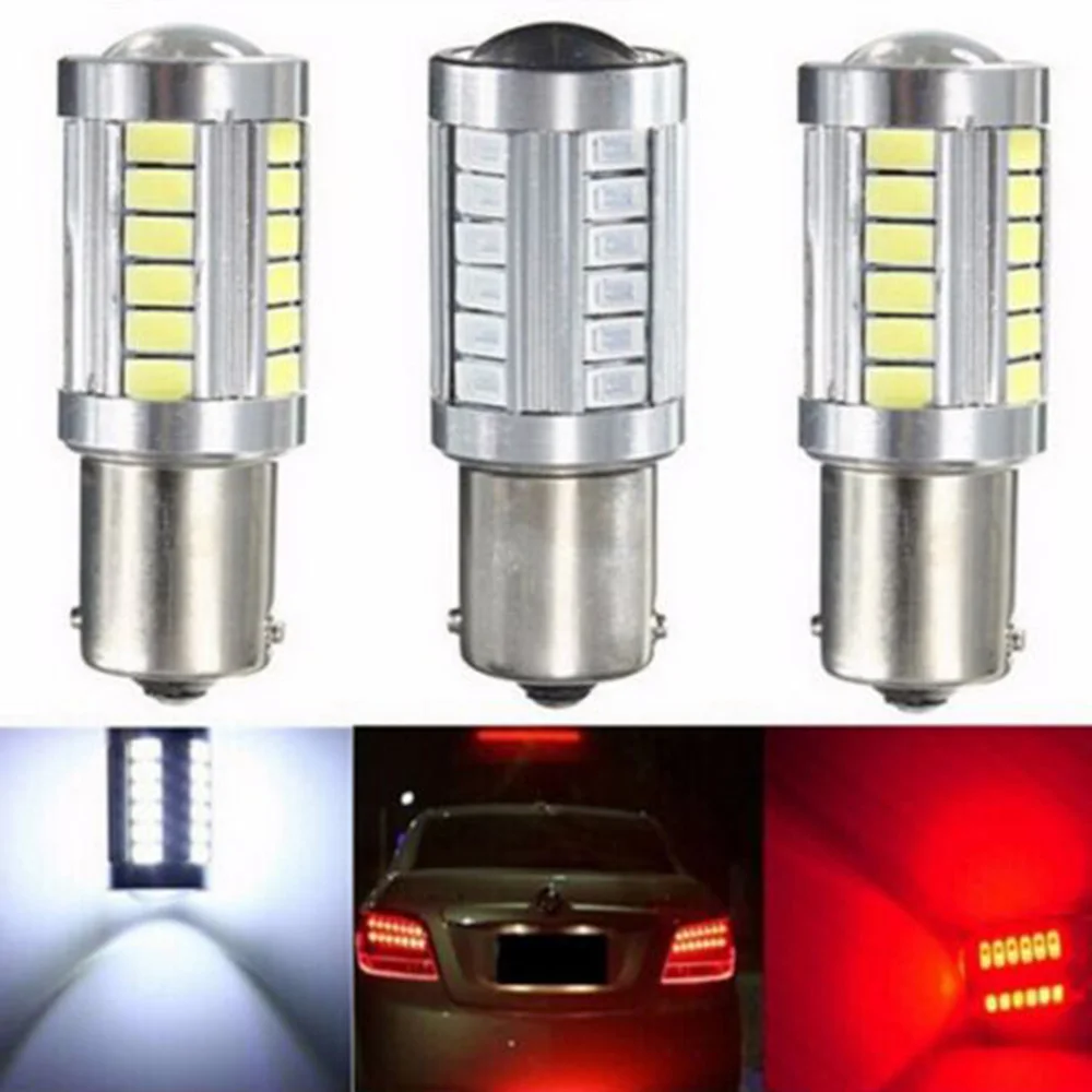 Аксессуары для автомобиля 12V 33SMD светодиодная сигнальная лампа автомобильная лампа габаритные огни стоп-сигналы фары дневного света