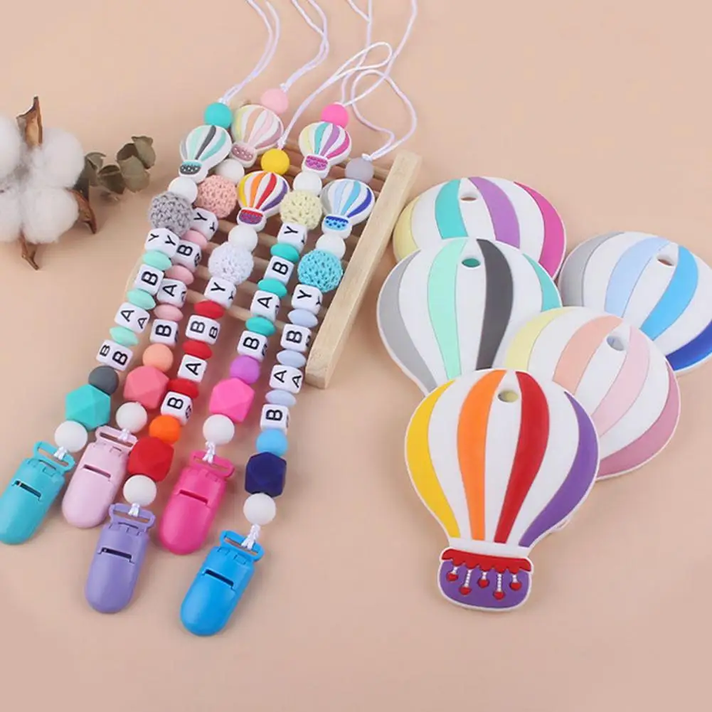 Chupete de silicona con forma de globo para beb&eacute;, mordedor masticable de dibujos animados, para hacer ejercicio-1