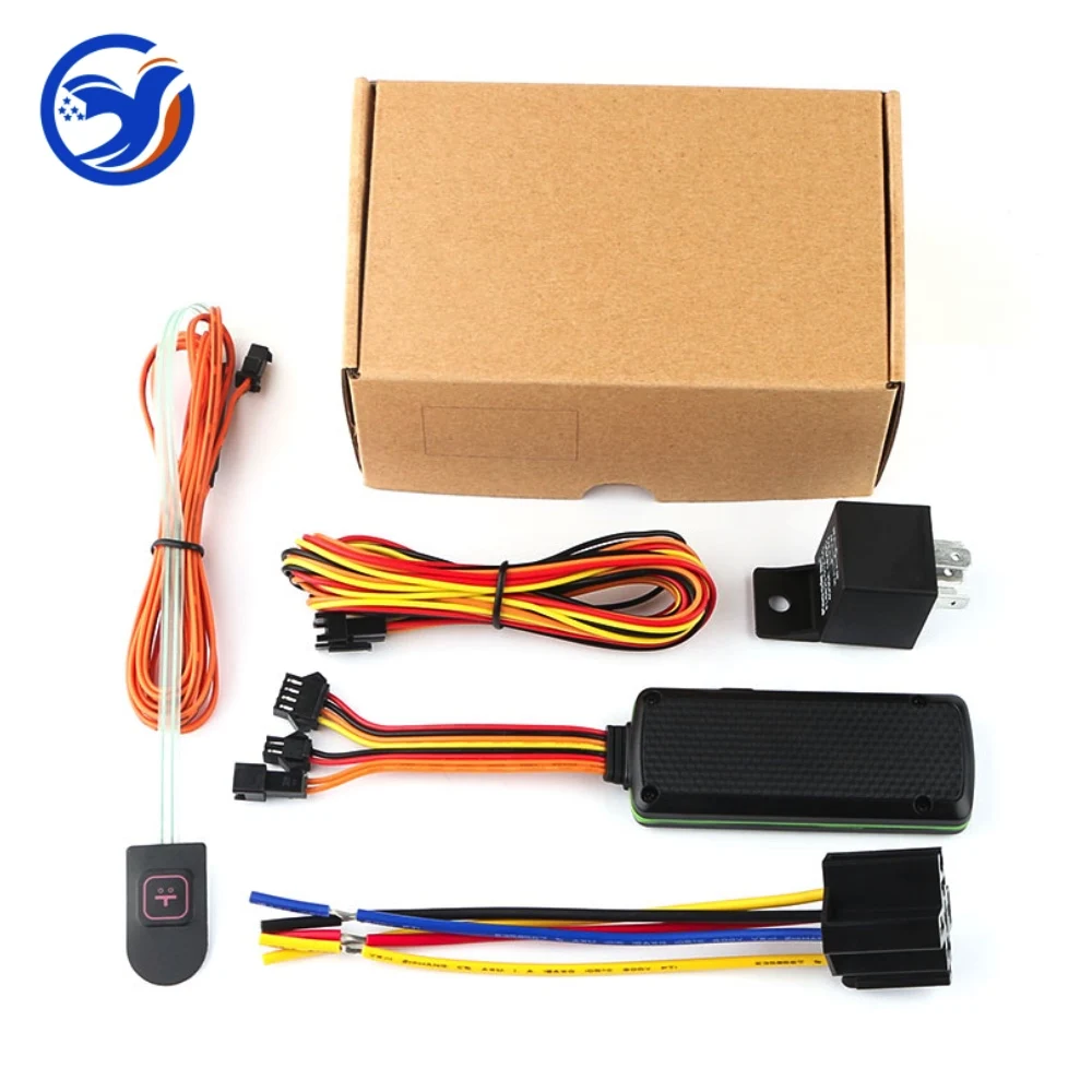 With Relay and SOS car GPS Tracker cut off engine 7-72V TK319-L Vehicle motorcycle tracking 4G Global use Free APP GPS Locator SOS Overspeed alarm - Цвет: With Relay and SOS