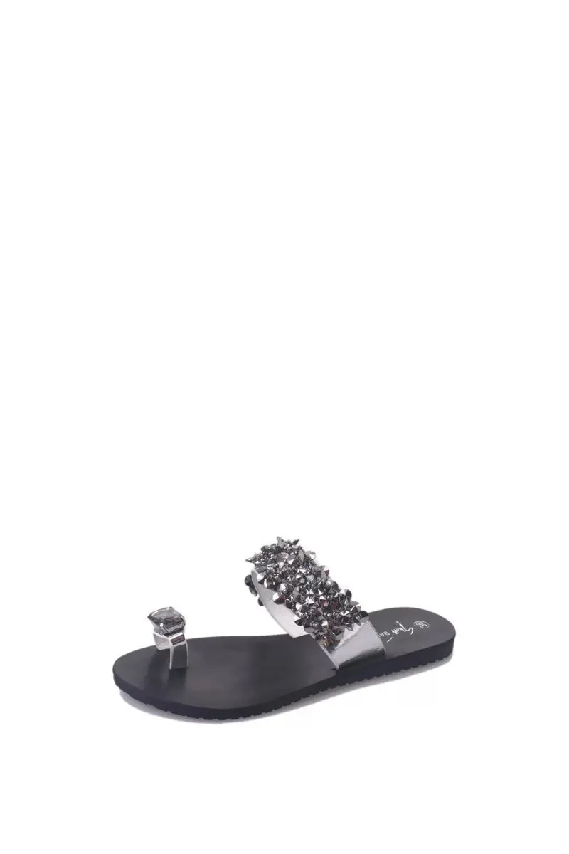 

New Women Casual Summer Flat sandals 2019 Female Crystal Shoes Girls Comfortable Woman Footwear sandals