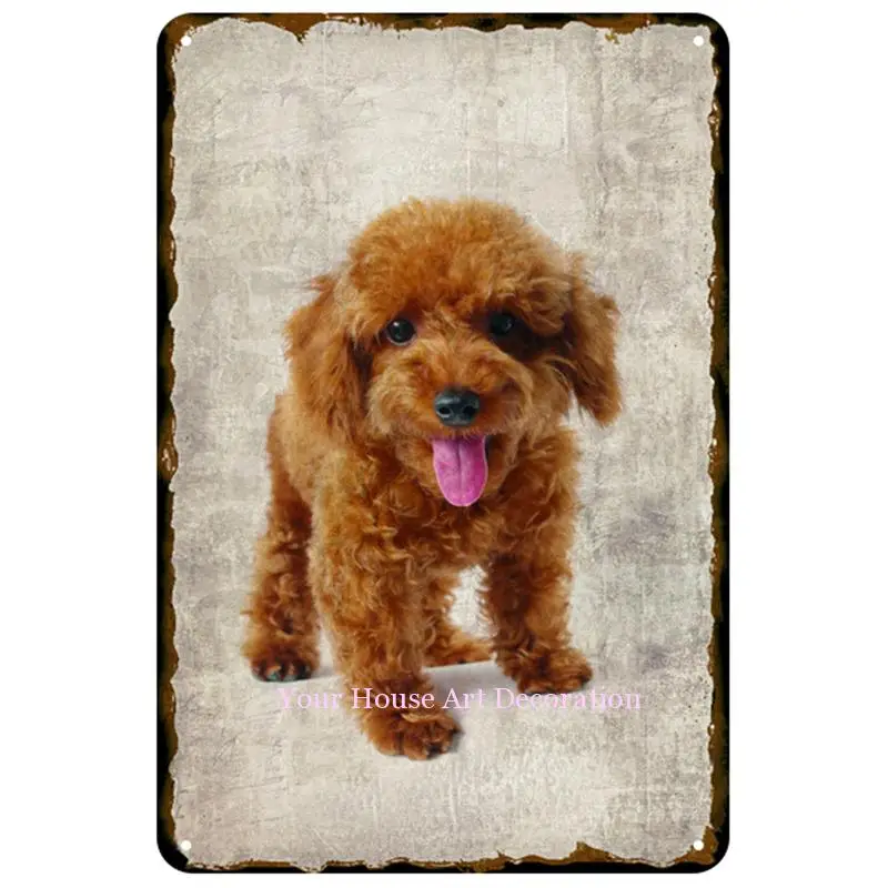 Металлическая табличка для собак винтажная жестяная вывеска металлическая