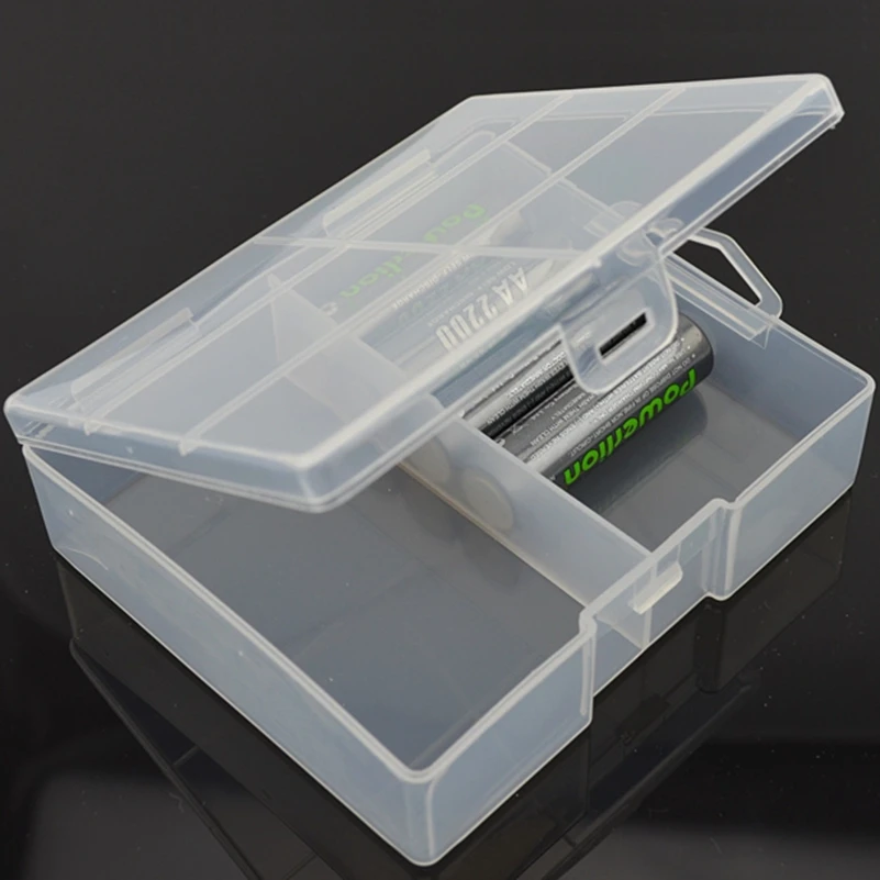 Прозрачный Батарея ящик для хранения держатель Чехол пластмассовый контейнер