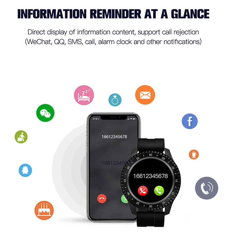 f17 smartwatch ip68 waterproof wearable device bluetooth pedometer heart rate monitor color display smart watch for androidios free global shipping