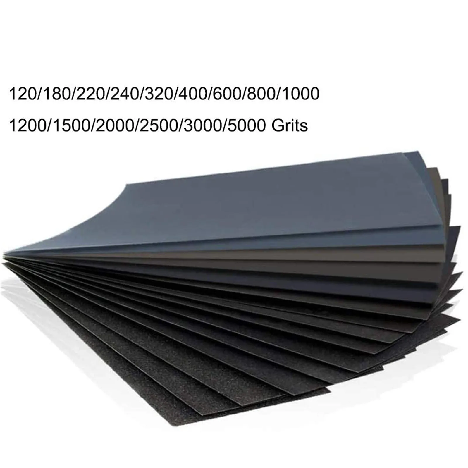 

120-5000,9x3.6 Inches,75 SheetsGrit Wet Dry Fine Sandpaper Assortment for Automotive Sanding Car Painting 2021HOT fashion Sale