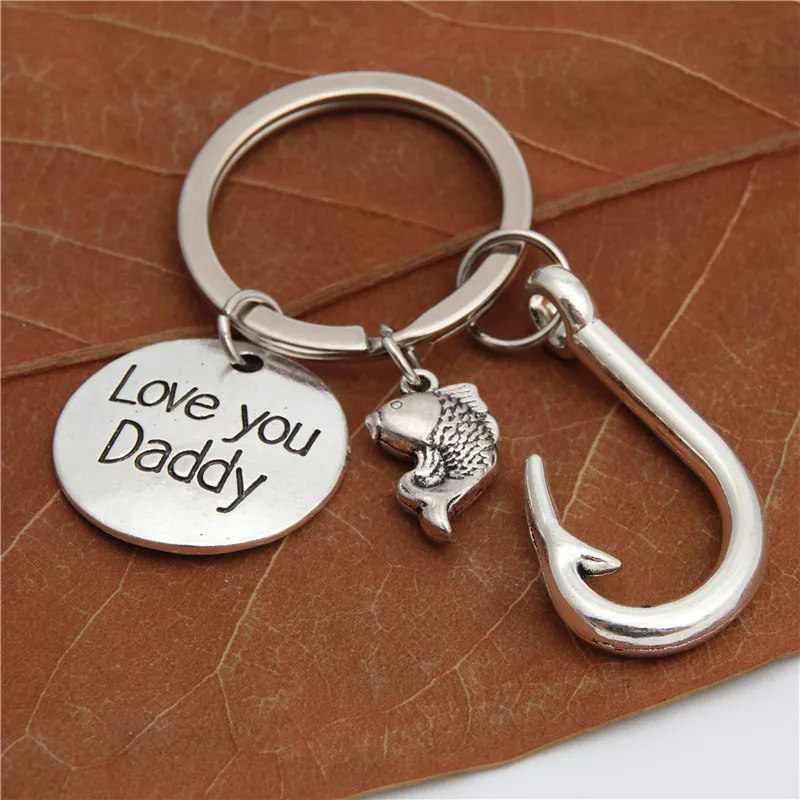 1 шт. талисманы в виде крючка для рыб брелок ключей с изображением моря пляжа Love Your