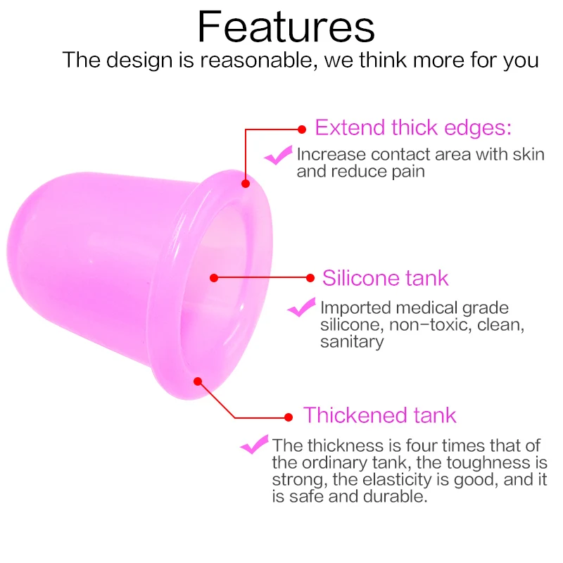 1 шт. вакуумный семейный массажер для тела антицеллюлитные силиконовые чашки
