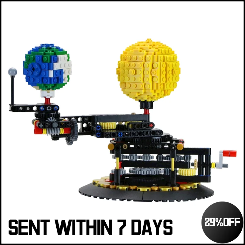 

Earth Moon and Sun Model World Diy Building Blocks Compatible Moc-4477 Technical Creativity Bricks Christmas Children Gift Toys