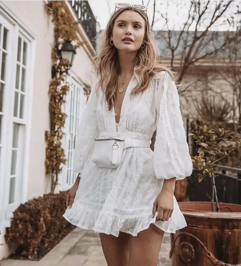 Платье женское винтажное кружевное в богемном стиле шикарное хлопковое