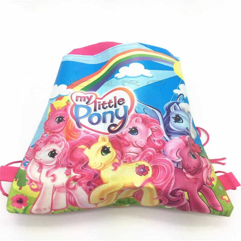 Детские Сумки на день рождения My Little Pony Нетканая Подарочная сумка шнурке
